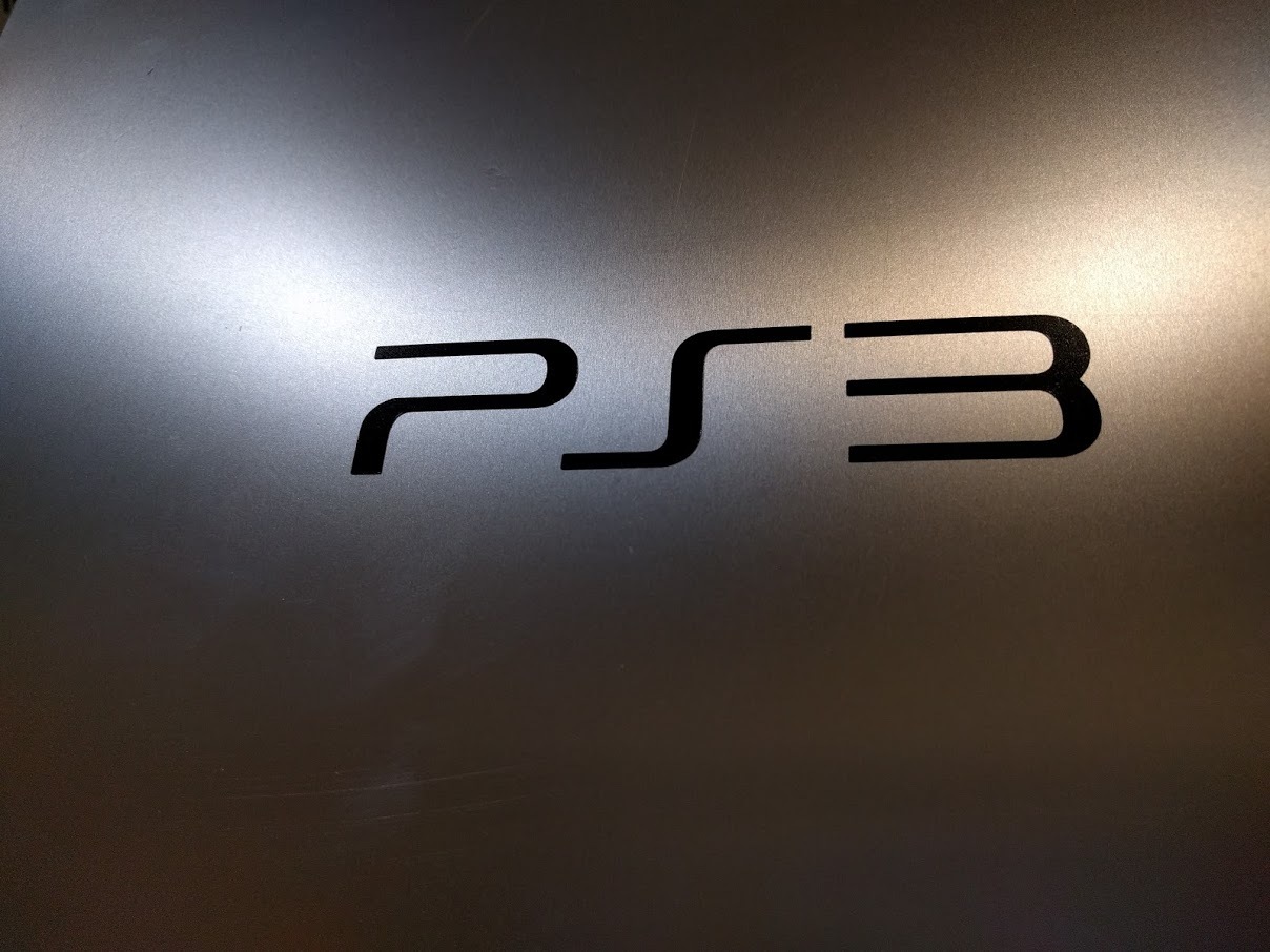 2 Pack PS3 logo Vinyl Decal Sticker Gloss Black 7″ x 1.5″