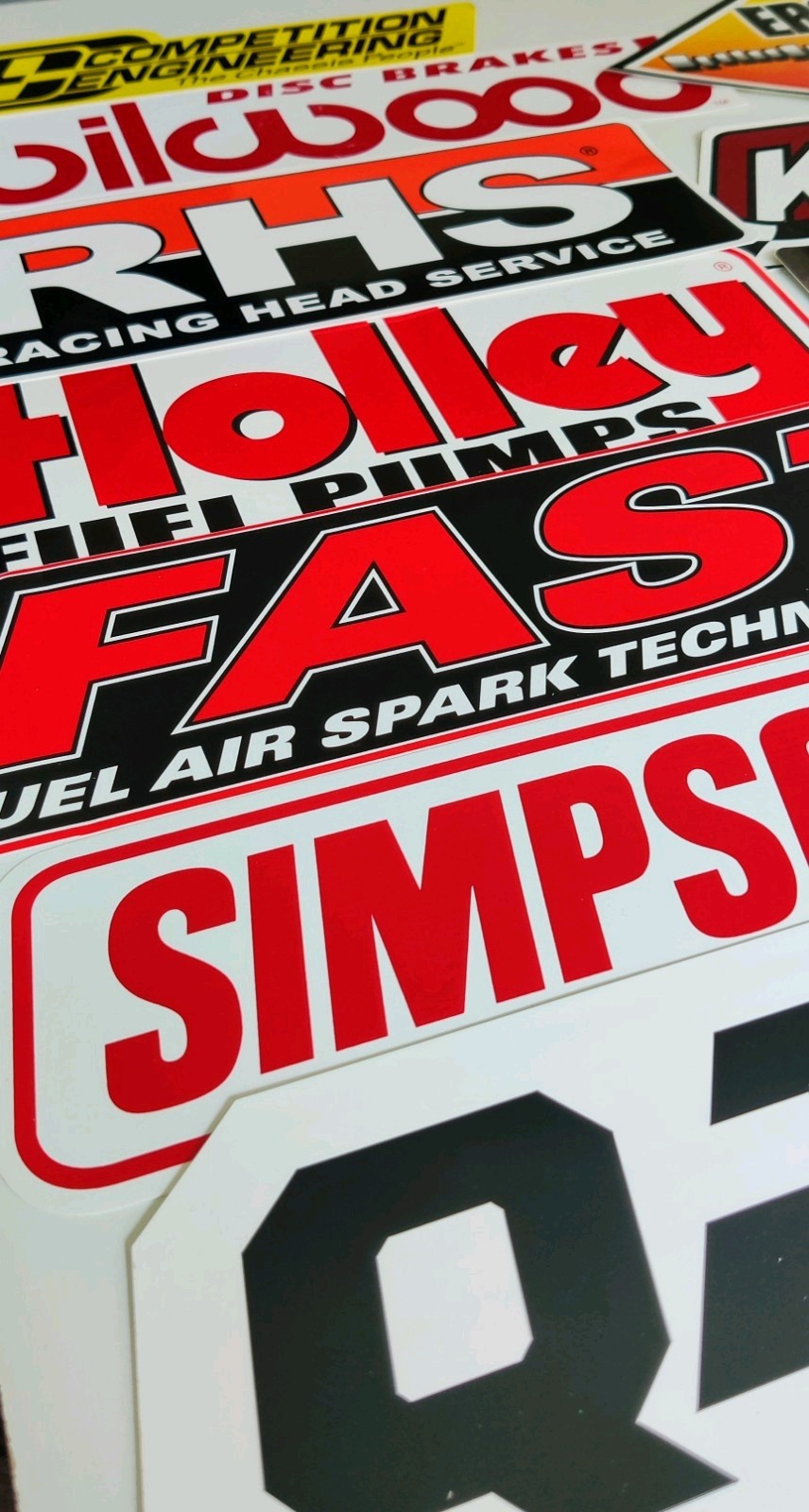 Premium Brands Only Lot of 15 Racing Decals Stickers NHRA ToolBox. Mancave