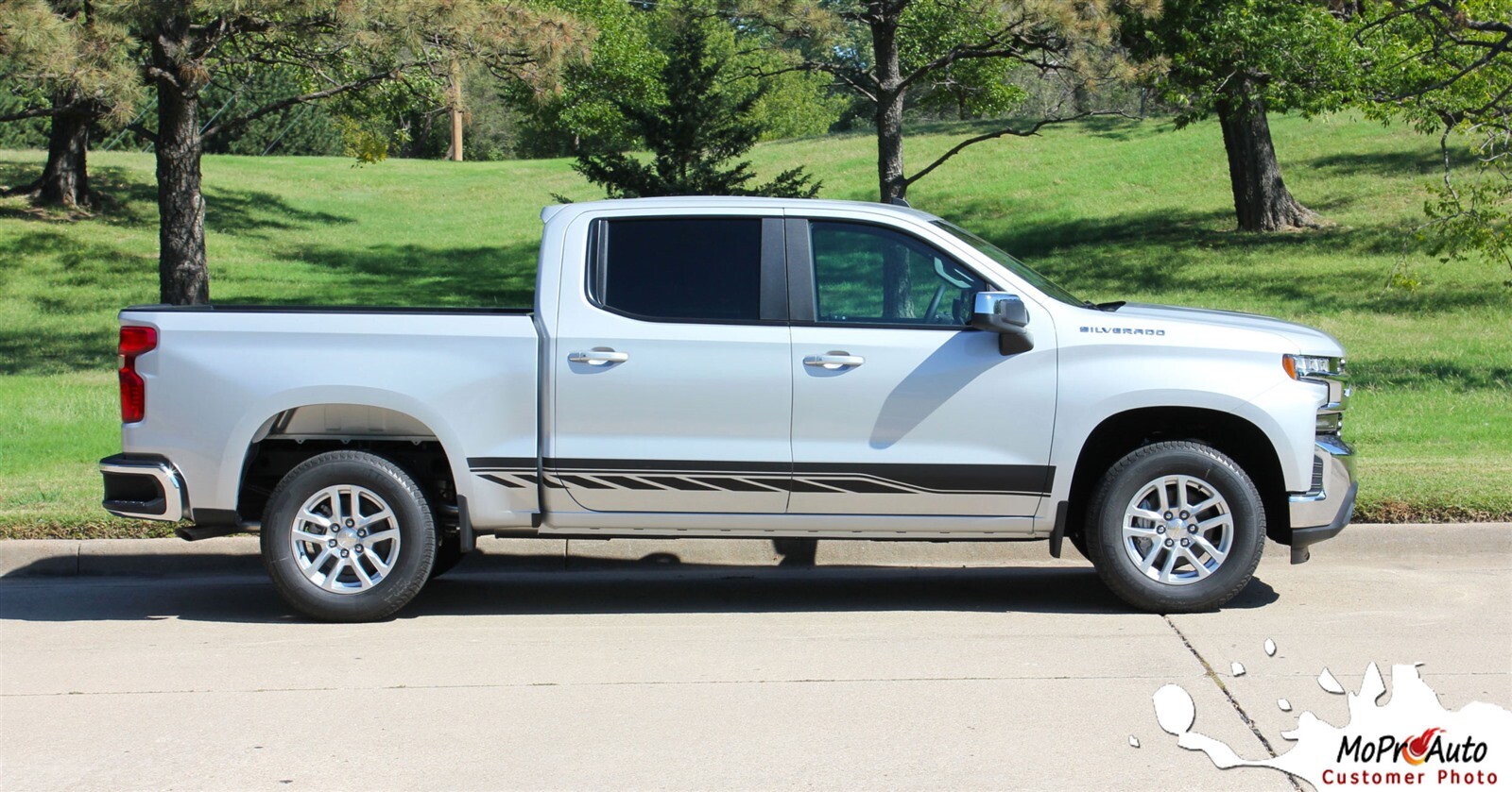 2019-2024 Chevy Silverado Stripes ROCKER 2 Decals Lower Door Vinyl Graphic Kit