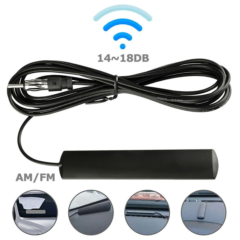 1/2set Universal Internal Glass Mount Amplified FM/AM Radio Car Aerial Antenna A
