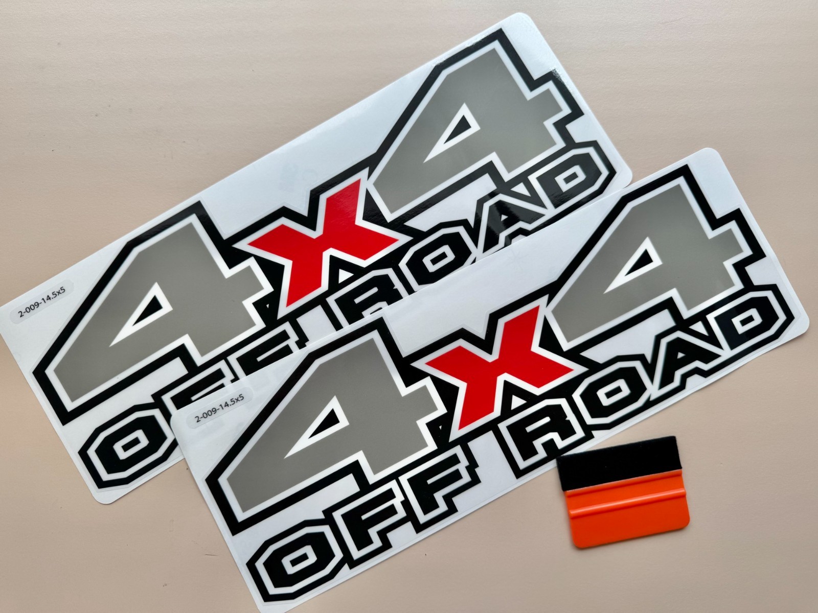 2 x 4×4 Off-Road Four Wheel Drive Decal Stickers For Truck or SUV 14.5 x 5 inch