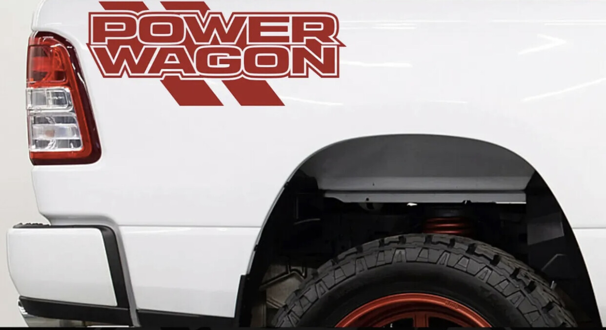 Vinyl Stickers Decal Graphics For compatible Fits Power Wagon Truck
