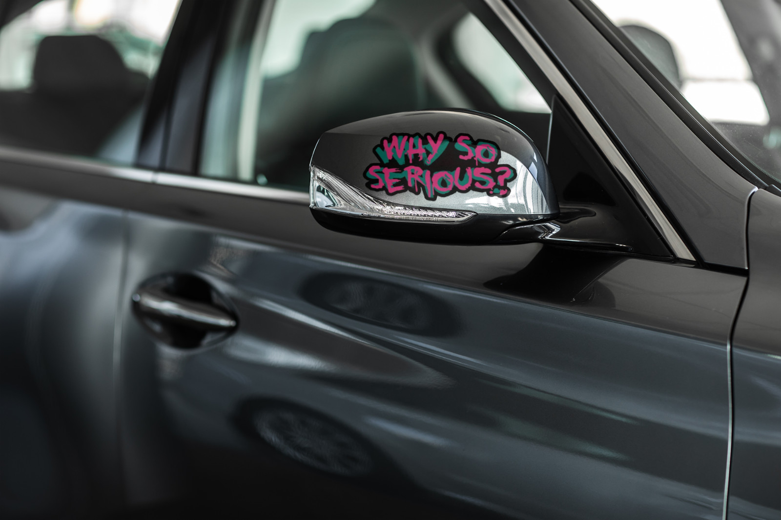 Why so Serious? Car Vinyl Window Decal Joker Graphic Laptop Comic Bumper Sticker