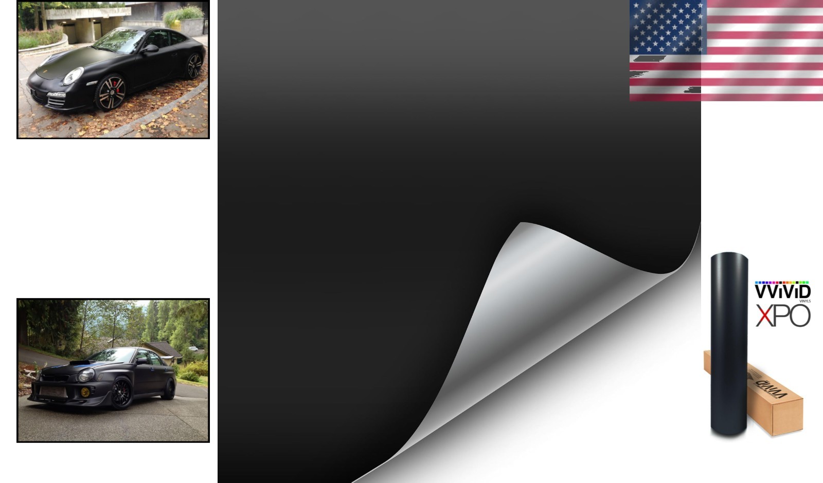 Durable Matte Black Adhesive Film – 1ft x 5ft Universal Wrap for Cars and More