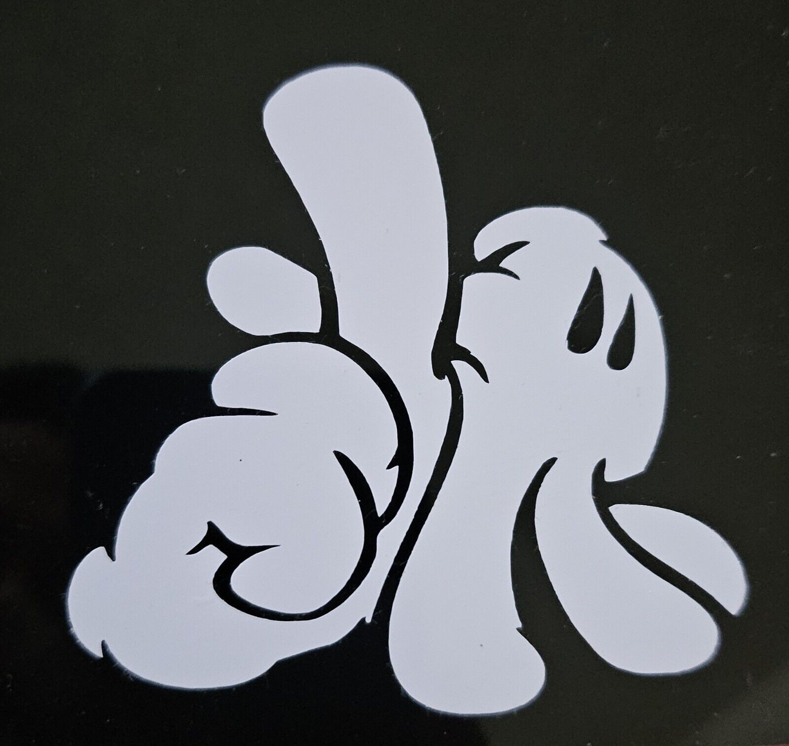 LA Hands By OG Slick Street Art Vinyl Decal Sticker 4×4 Inches White Gloves 3/24