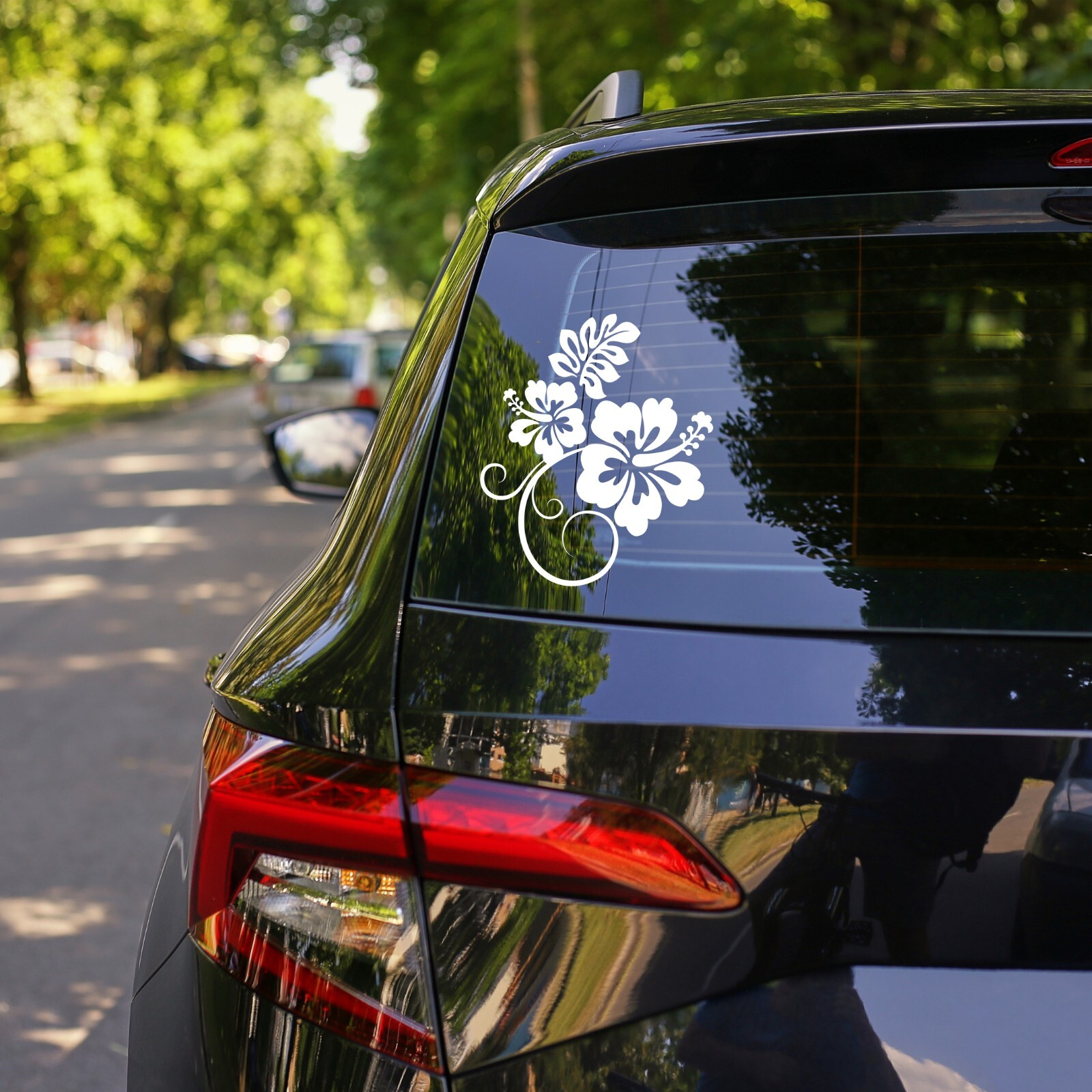 Hibiscus Flowers Vinyl Decal Set 002 for Cars Trucks Suvs Laptop