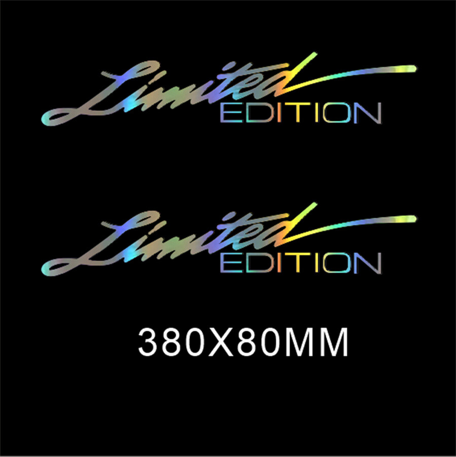 2Pcs Vinyl Decals LIMITED EDITION Creative Sticker Fit For Car Body Window Decor