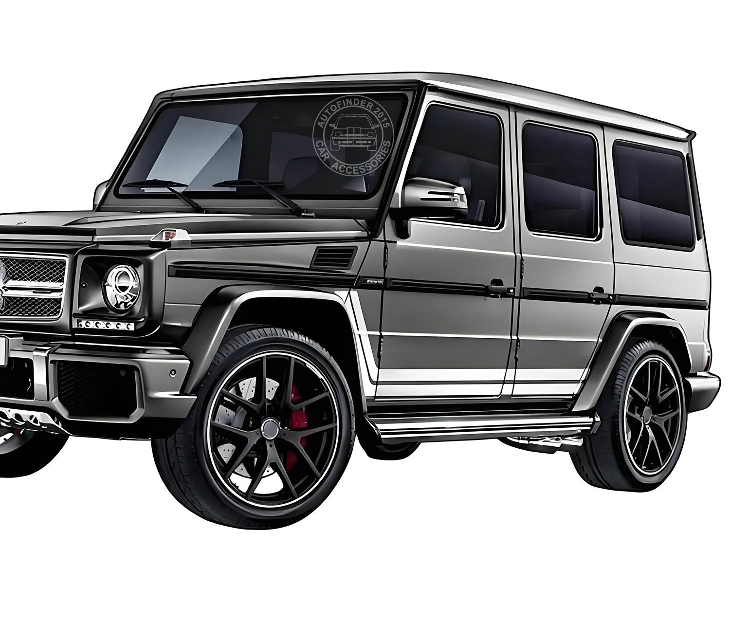 Graphics Hockey Stripe Car Side Sticker For Mercedes Benz G Class W463 G63 G65