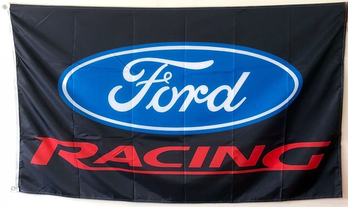 FORD RACING FLAGS 3FT X 5FT MUSTANG GT SVO TRUCK MACH 1 SHELBY STEEDA SALEEN 302