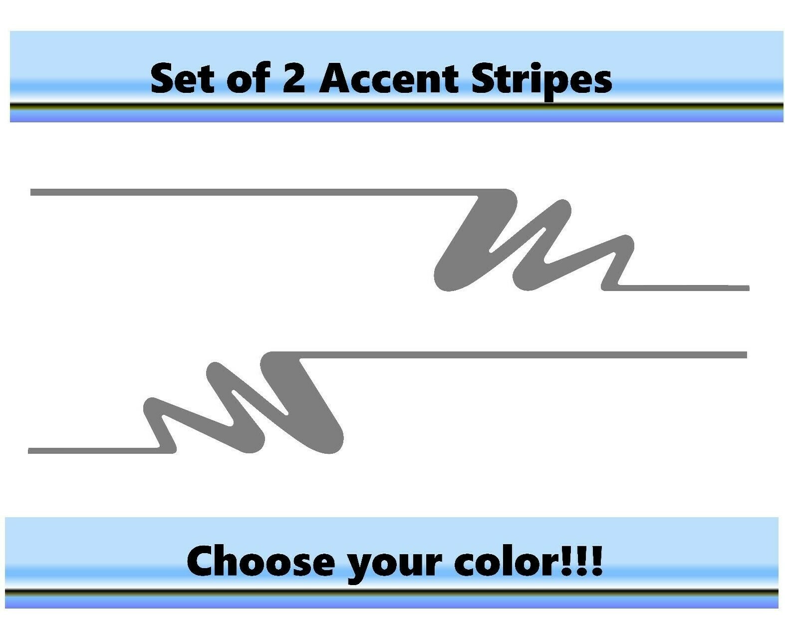 (2) RV Car Truck Pontoon Boat Trailer Side Accent Decals Graphics Stripes ST24