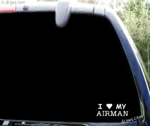 I love my airman – air force US military window sticker / decal