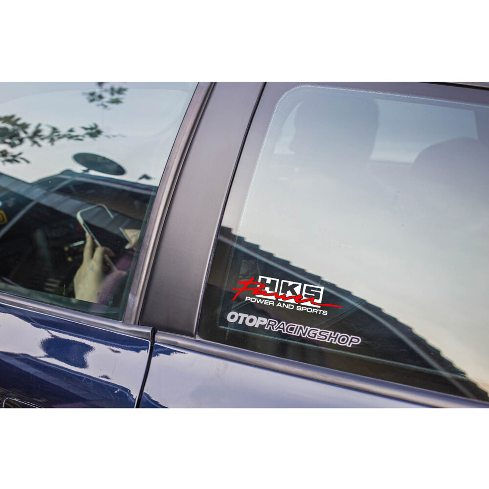 JDM Style Sticker Vinyl Diecut HKS Power&Sports Turbo Car Trunk Racing Sports 2p