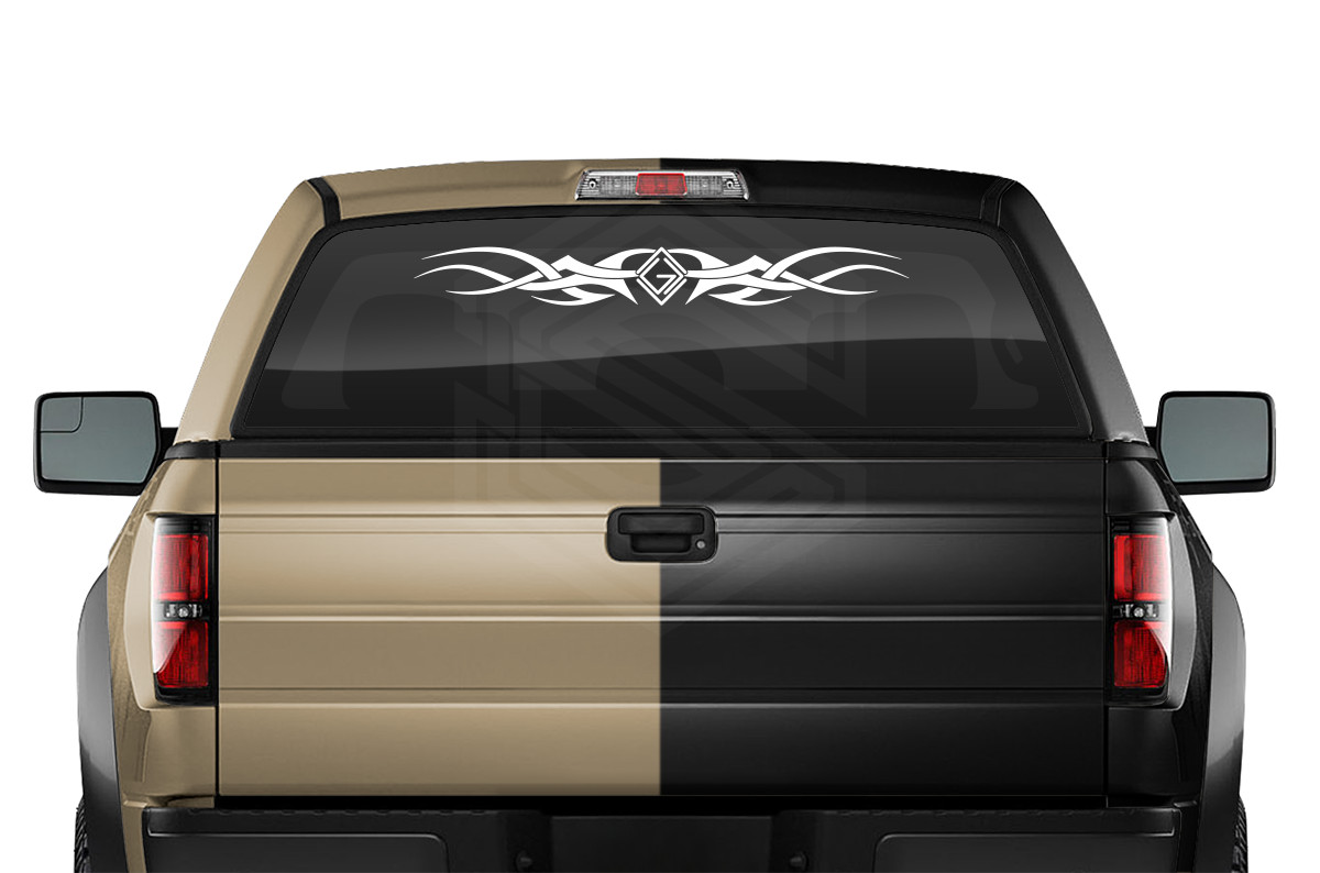 110-01 GOD IS GREATER Windshield Decal Window Sticker Vinyl Graphic Highs Lows