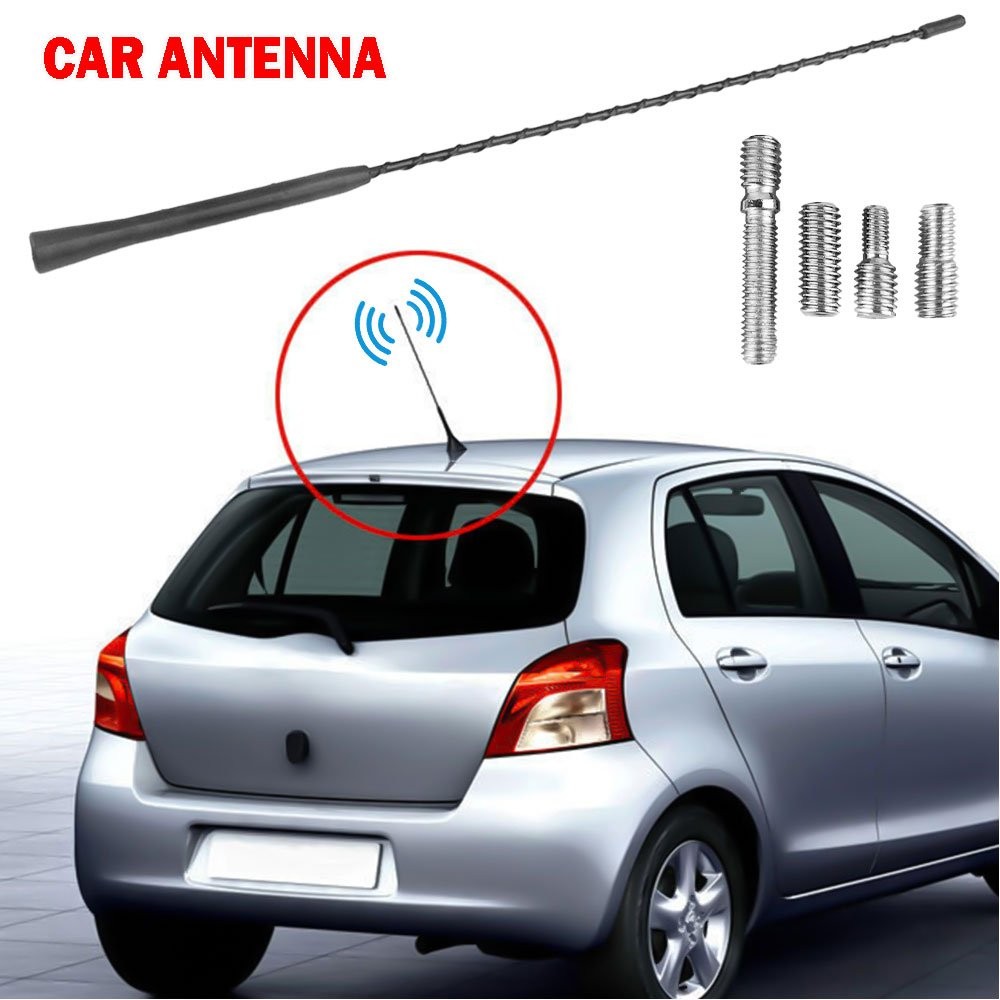 1/2set 16″ Car FM/AM Roof Signal Aerial Antenna Extend Universal SUV Auto Fender
