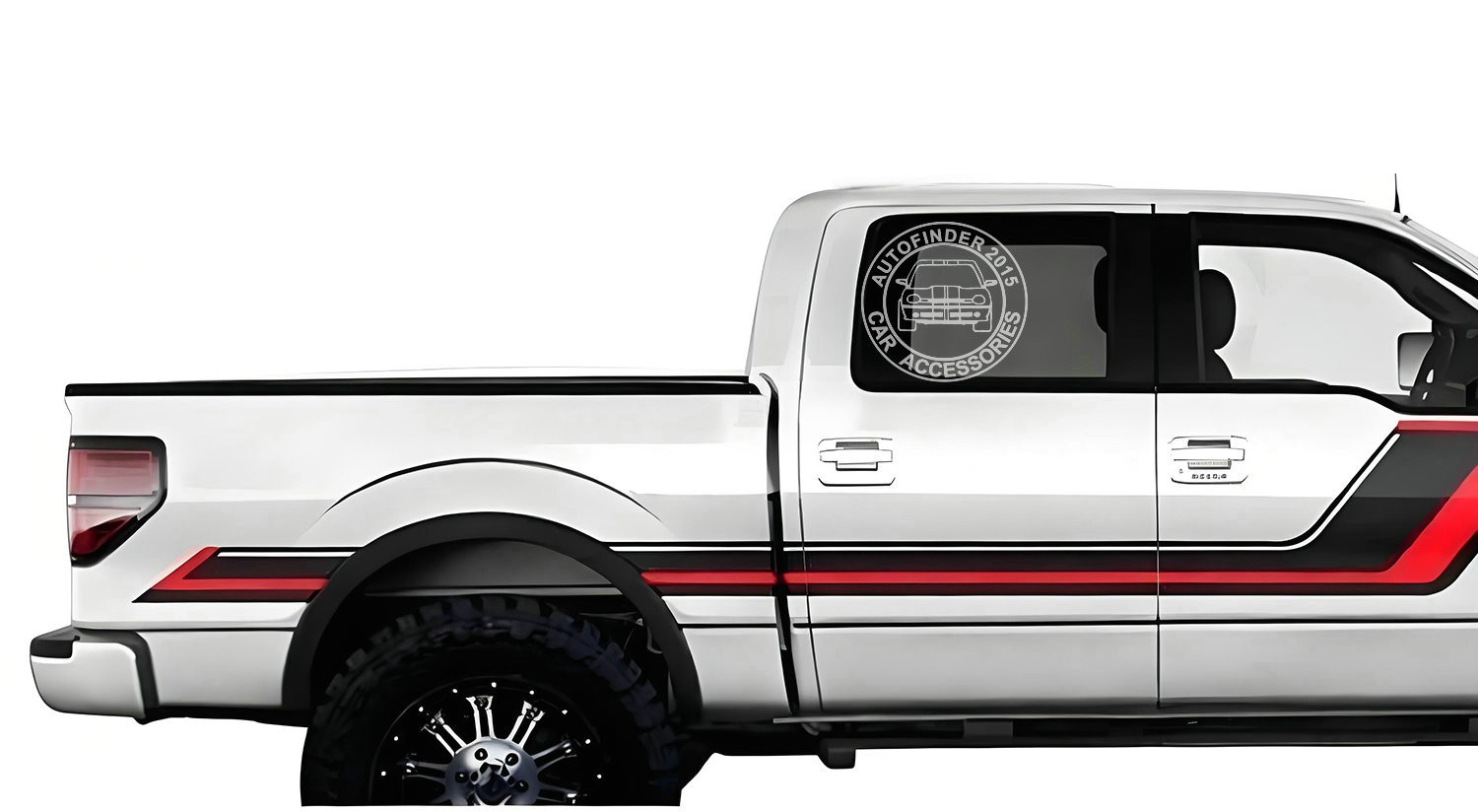 Graphics Racing Stripes Sticker For Ford Raptor F-150 Trunk Side Vinyl Decals