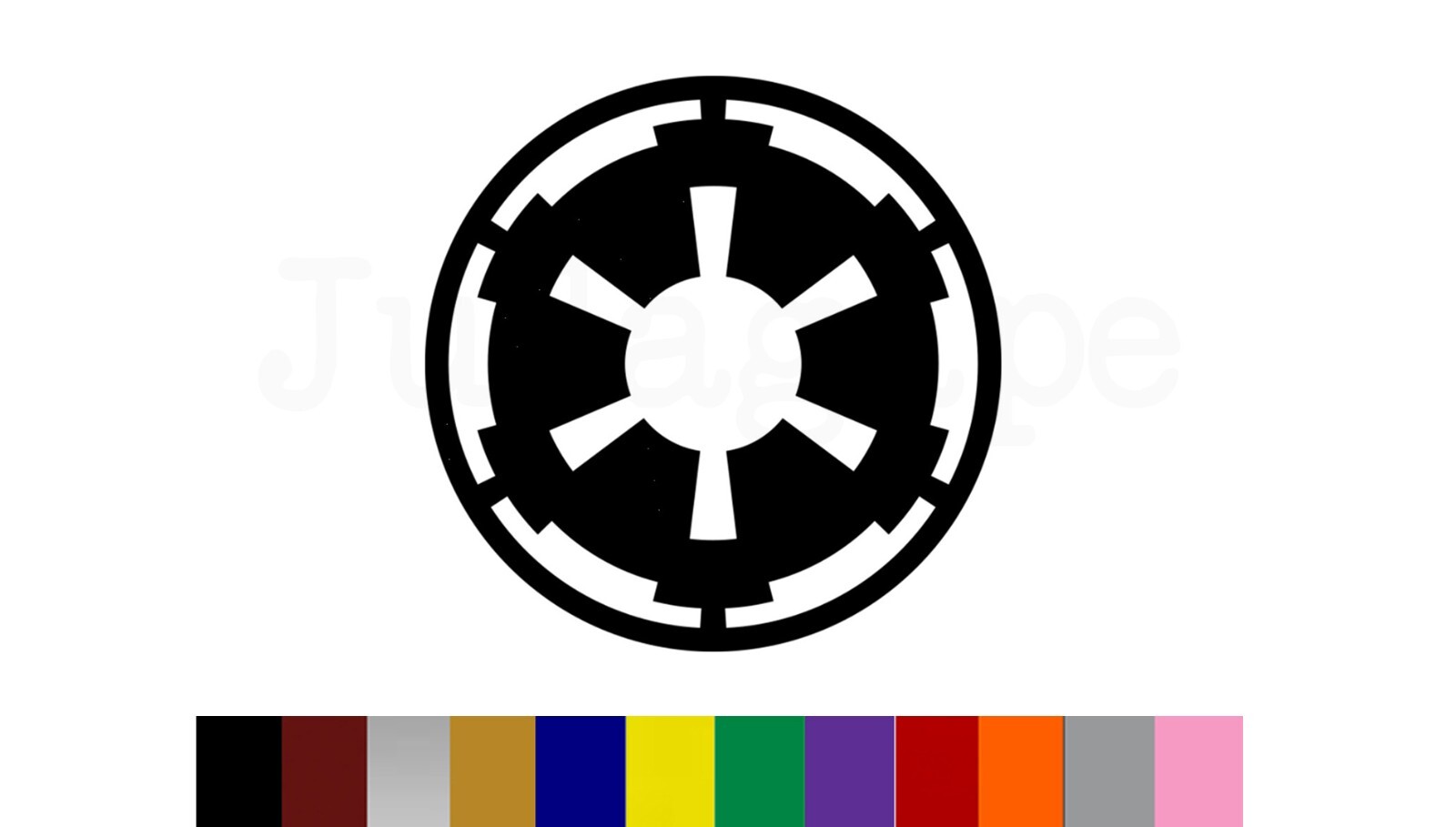 Imperial Crest Star Wars Logo Vinyl Decal Sticker Galactic Empire Star Wars