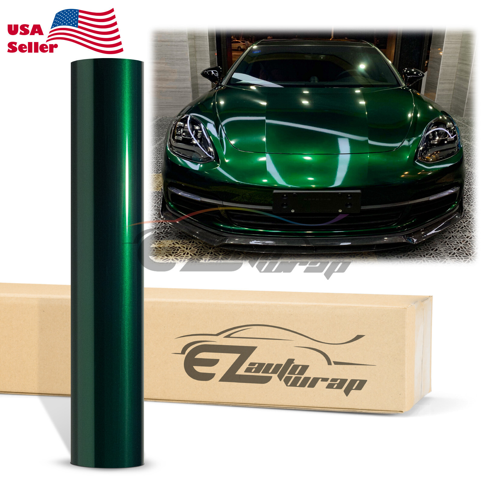 Premium Super Gloss Metallic Vinyl Car Wrap Sticker Decal Bubble Free Sheet Film