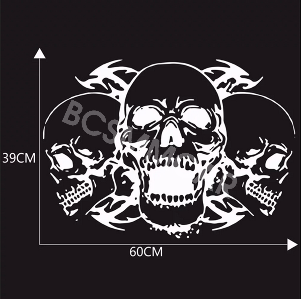 Skull Stickers Vinyl Decals For Car Hood Body Interesting Decorative Accessories