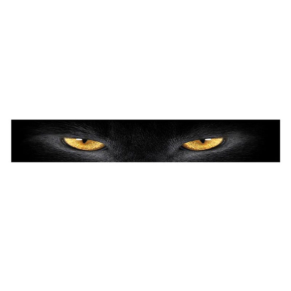 Car Sticker Front Rear Windshield 3D Yellow Eye Leopard Graphics Decals Sunshade