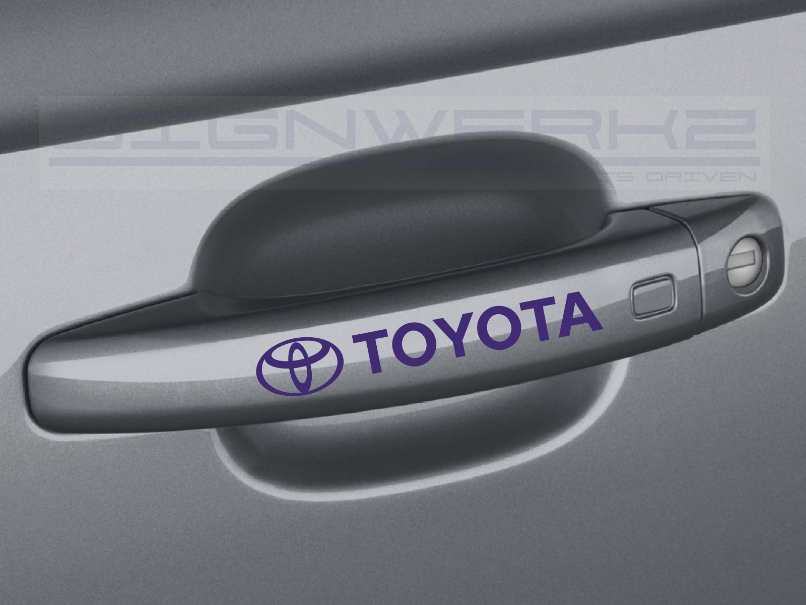 Toyota Door Handle Decal Sticker logo TRD Camry Celica FRS 4 runners – Set of 4