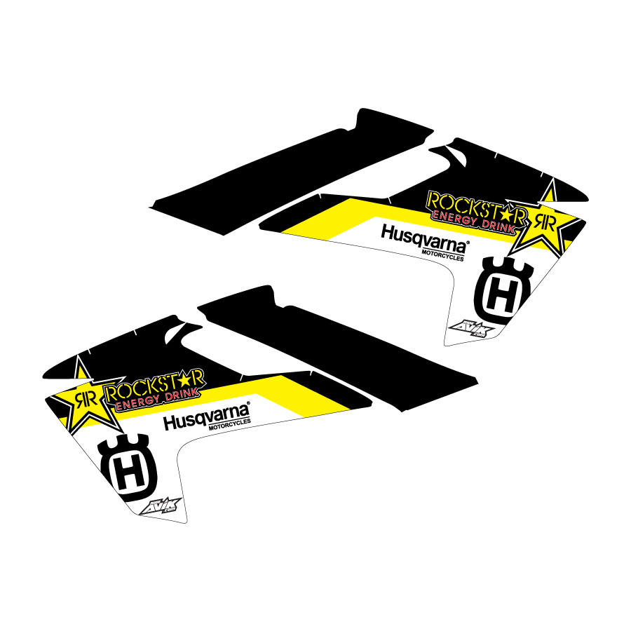 Husqvarna shroud graphics 2018 TC85 White/Yellow/Black FREE SHIPPING!!!