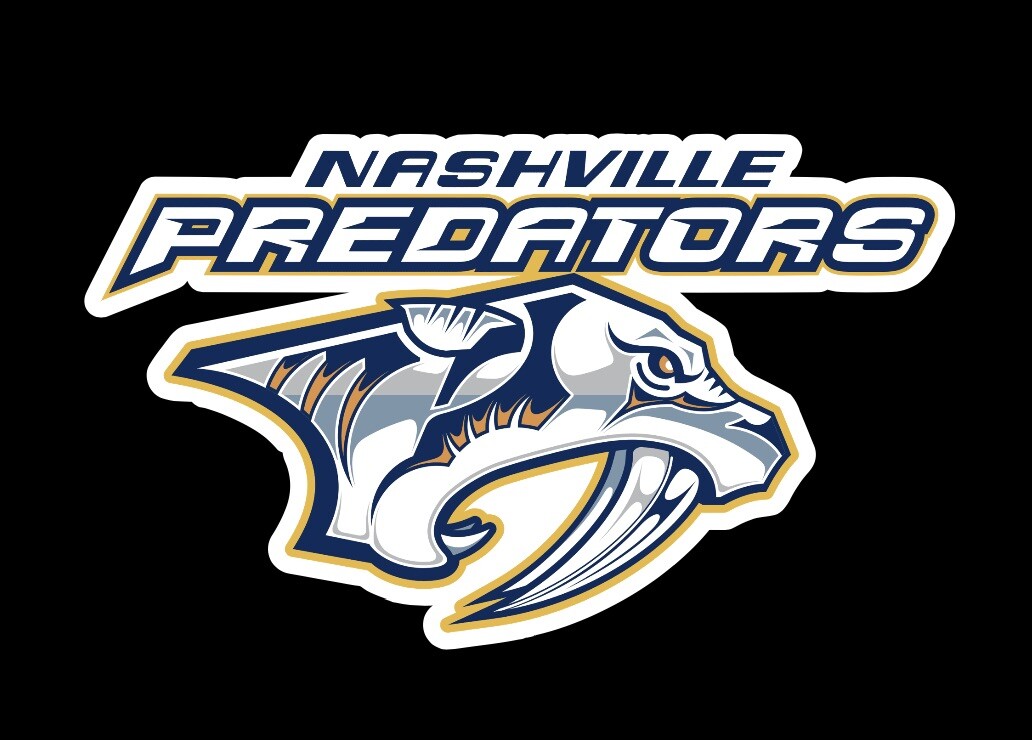NASHVILLE PREDATORS Logo Sticker Puck Stickers Car NHL Hockey Decal Ice