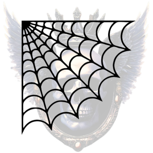 Corner Spider Web Vinyl Decal | Custom | Spooky | Halloween | Creepy