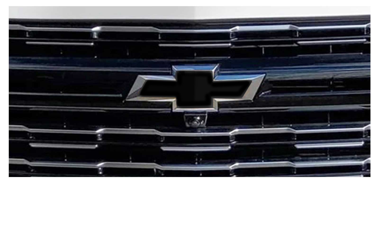 Chevy Tahoe Black Grille and Liftgate Bowtie Emblem Overlay Decals 2021-2025