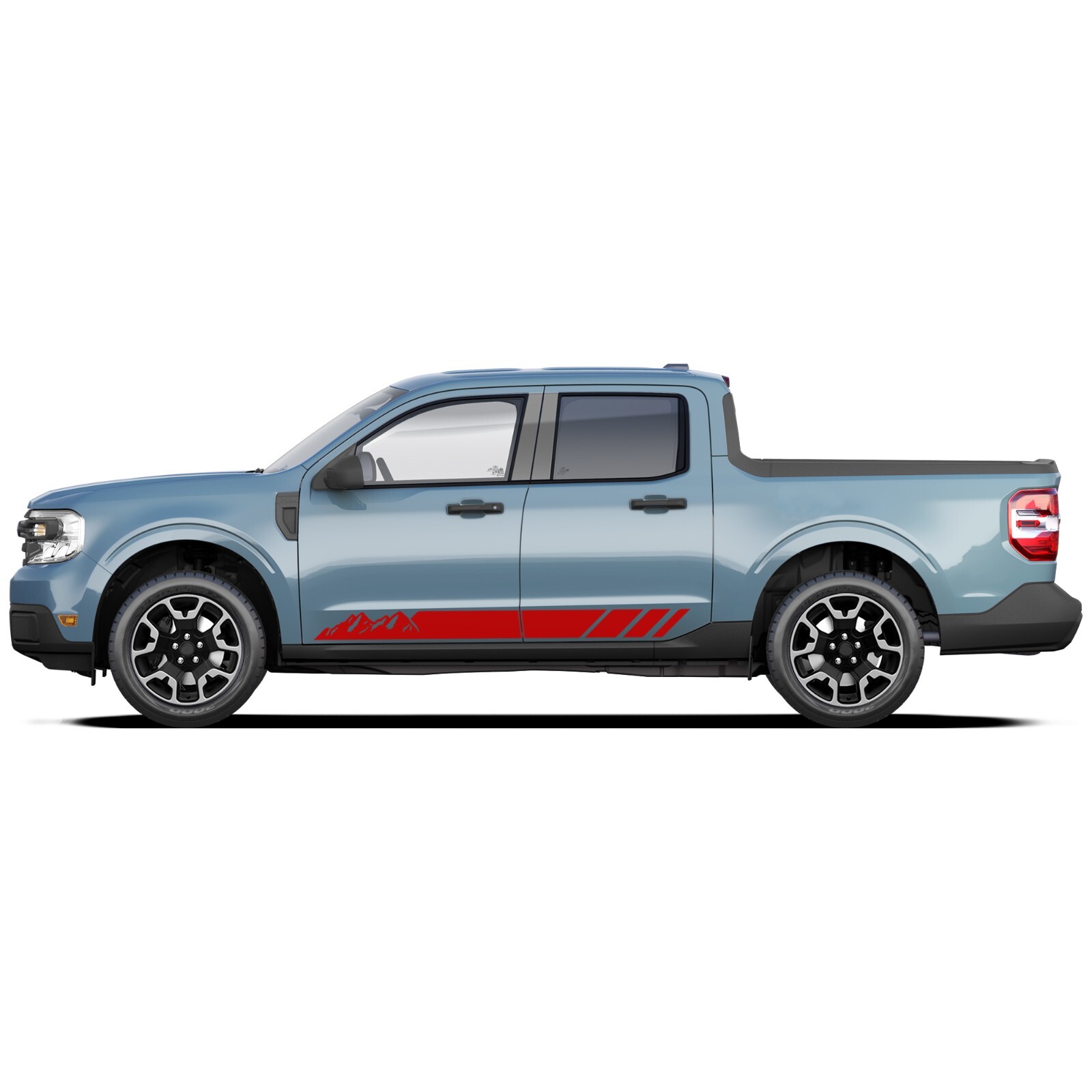 Mountain side stripes graphics stickers decals compatible with Ford Maverick