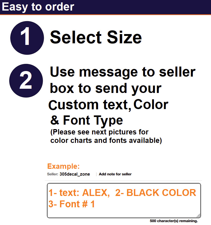 Custom Decal ANY TEXT Decal Sticker for Cars, Trucks, Bikes, SUV (8)