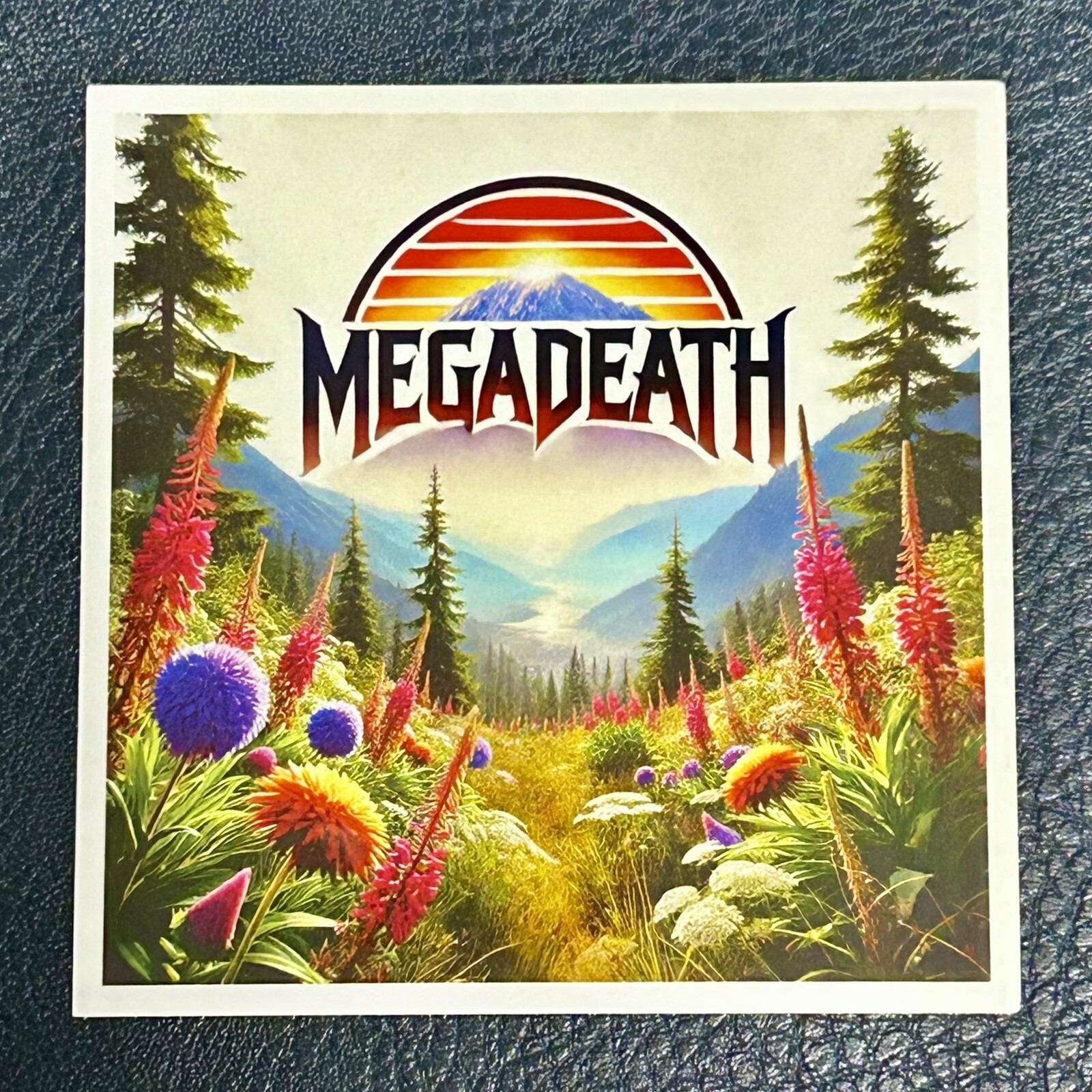 Megadeath heavy metal Vinyl Rock Car Sticker Decal 3” Funny Flowers