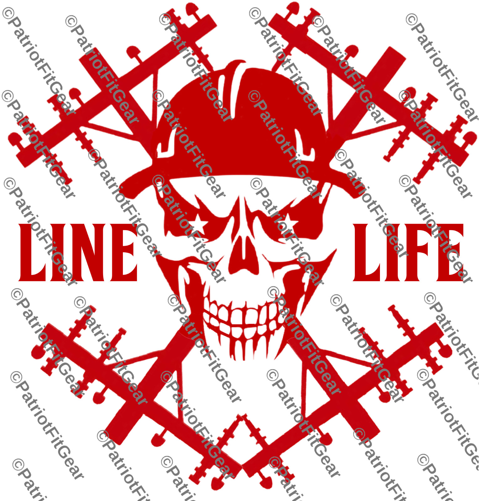 Lineman,Death Skull,Linesman,Line Work,Line Life,Electrician,Sticker,Vinyl Decal