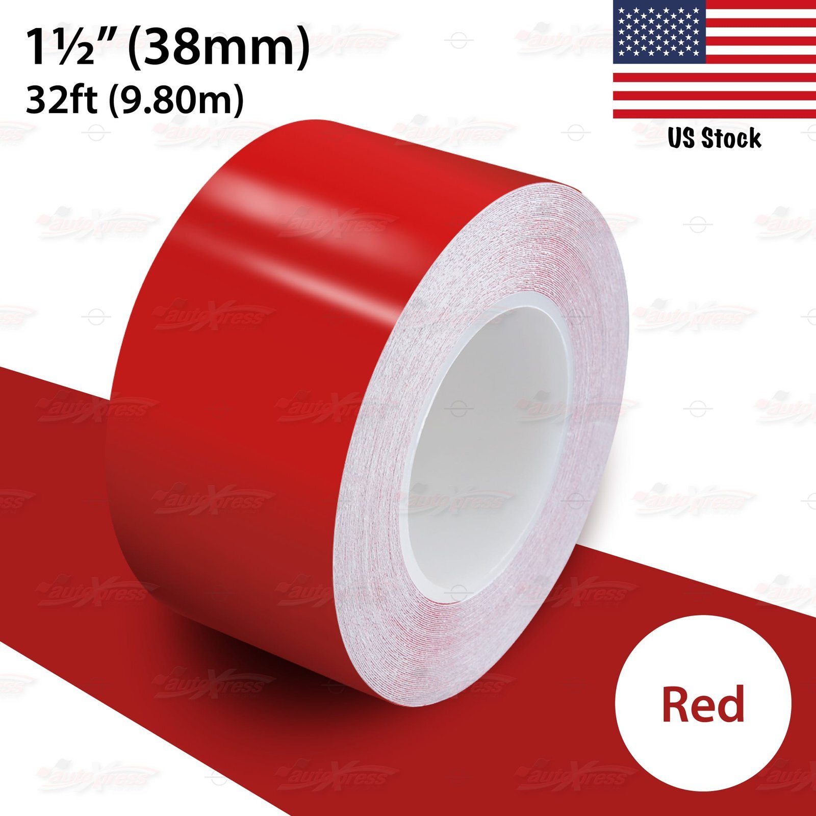 1-1/2″ Roll Vinyl Pinstriping Pin Stripe Solid Line Car Tape Decal Stickers 38mm