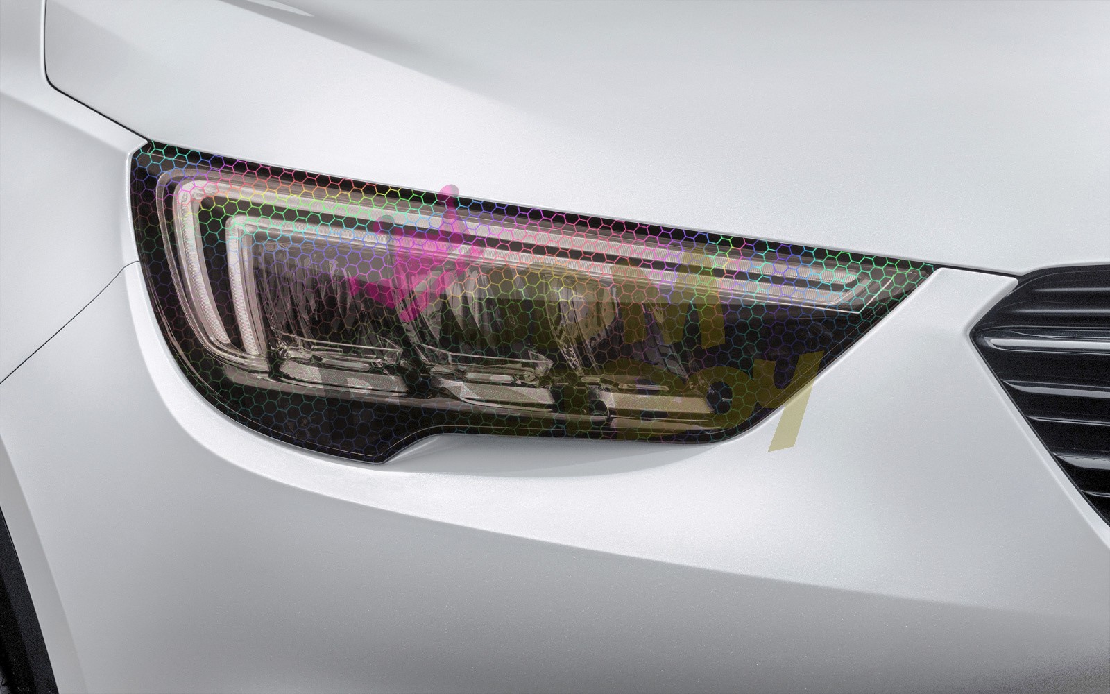 Headlight Hex Holographic Gloss Light Smoke Taillight Tint Film FogLight Protect