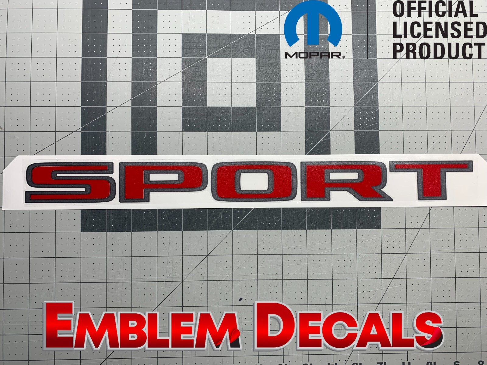 RAM 1500 DT “SPORT” BED DECAL ACCENT 2019 2020 2021 2022 2023