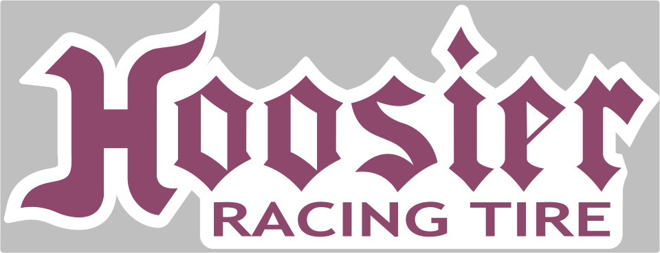 HOOSIER RACING TIRES NON TRANSPARENT DECAL VINYL HOT ROD DRAGSTER OVAL FREE SHIP