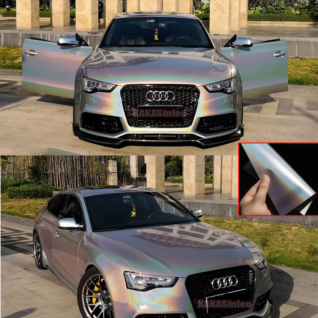 Laser Iridescent – Chameleon Pearl Metal Chrome Entire Car Vinyl Wrap Sticker AX