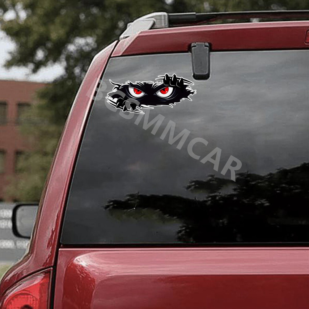 Angry Eyes Monster Graphics Sticker Waterproof Fade-resistant Bumper Trim Decal