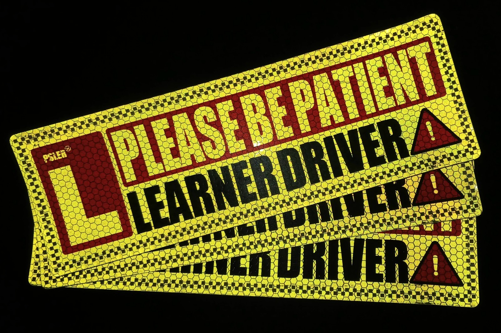 3 Student Driver Car Magnets Please Be Patient Learned Driver Door Trunk Signs