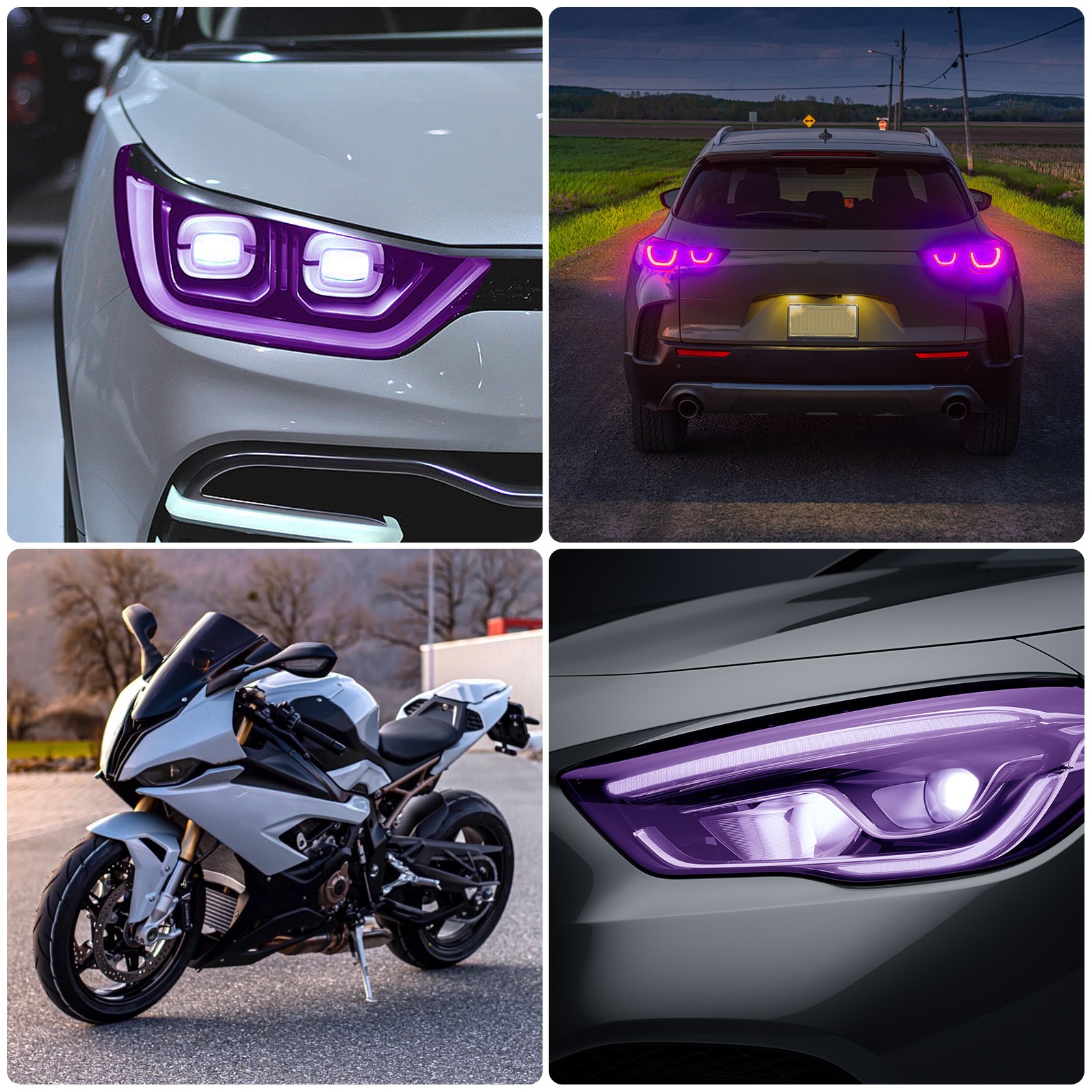 Photochromic TPU Headlight Tint Film UV Clear Color Taillight Light Protection
