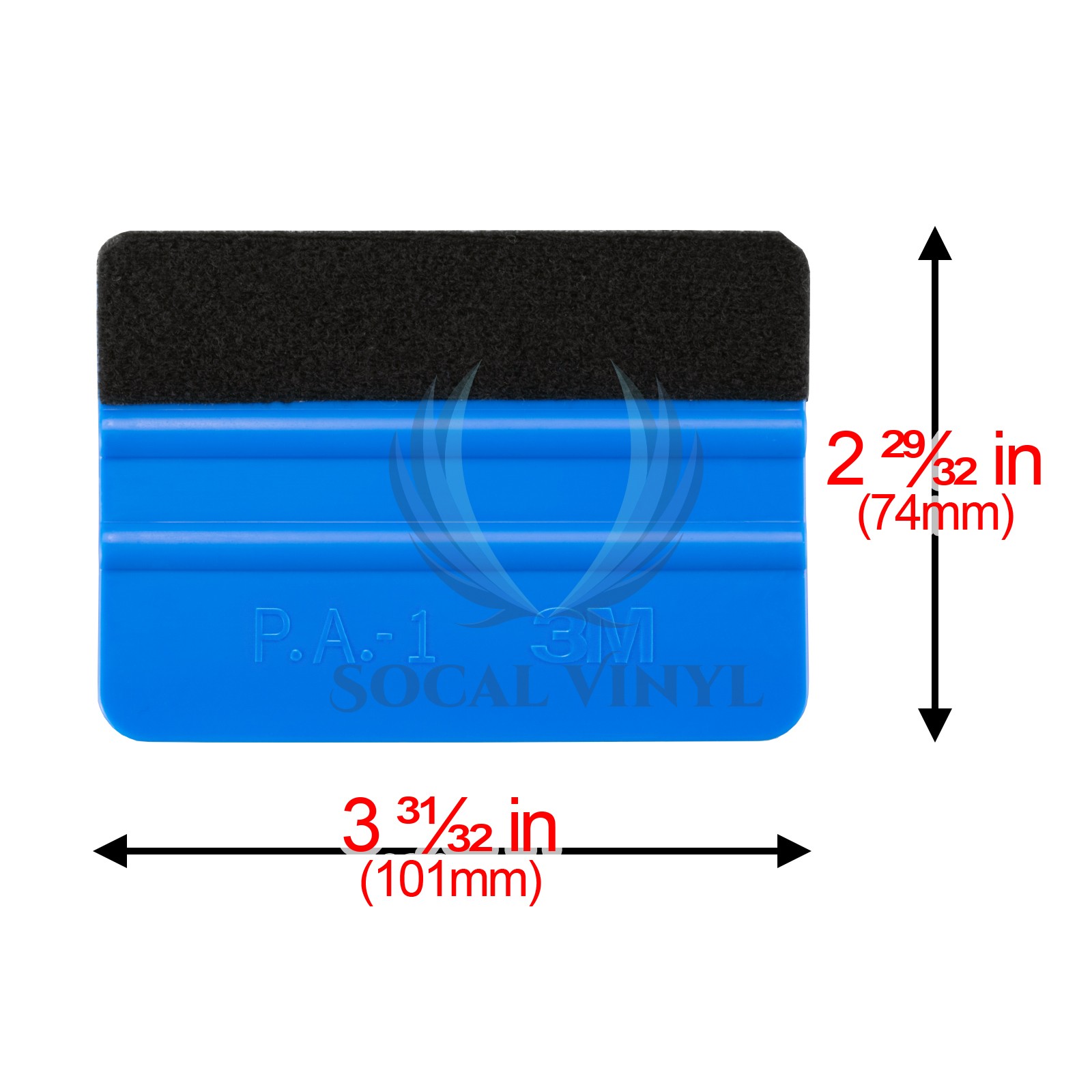 3M Blue Squeegee Applicator Tool Replaceable Felt Edge Tips and 10pcs Felt