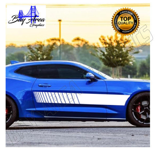 Chevrolet Camaro Side Stripes X2 DECAL VINYL EXTERIOR WATERPROOF FITS 2009*2023