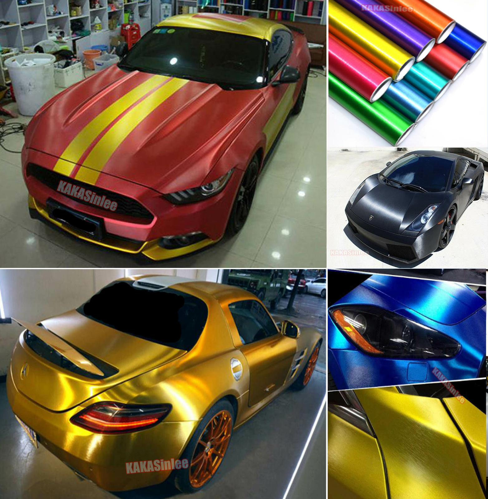 Entire Car Wrap Flexible Matte Satin Chrome Brushed ALUMINUM Vinyl Sticker HDUS