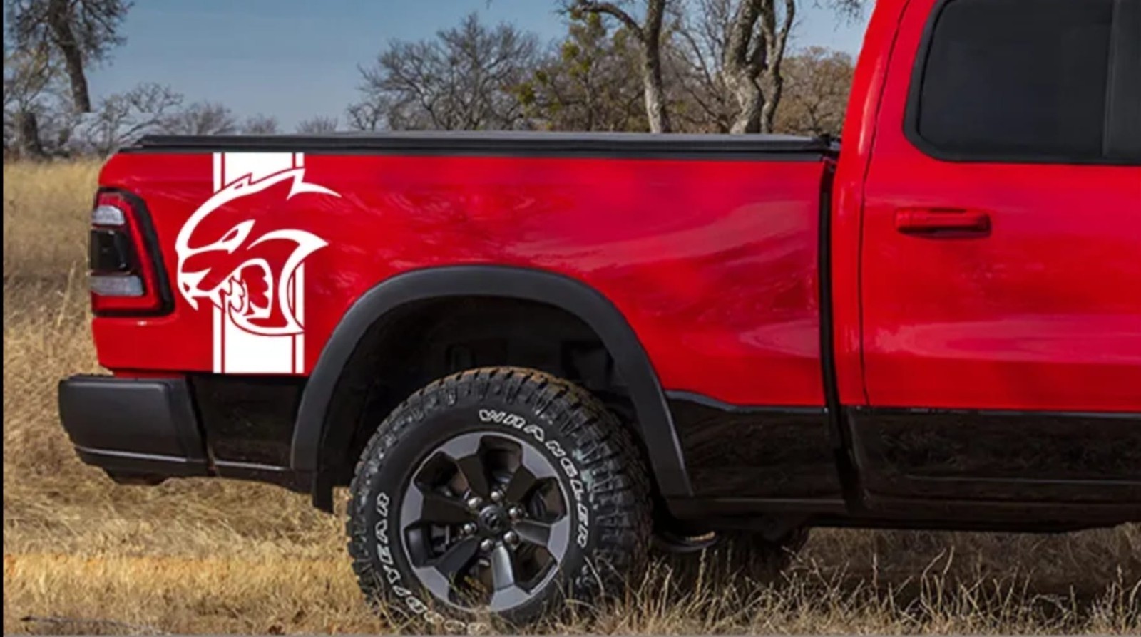 Side Decal Vinyl Graphic Sticker Dodge Ram Truck Quarter Panel Bed Set of 2