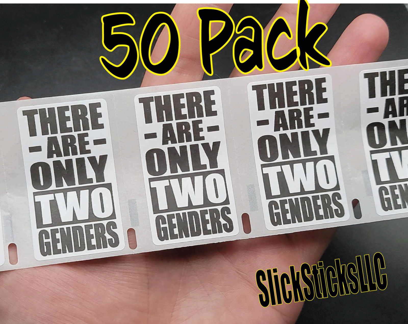 50PCS THERE ARE ONLY TWO GENDERS stickers bulk decal labels sticker man woman