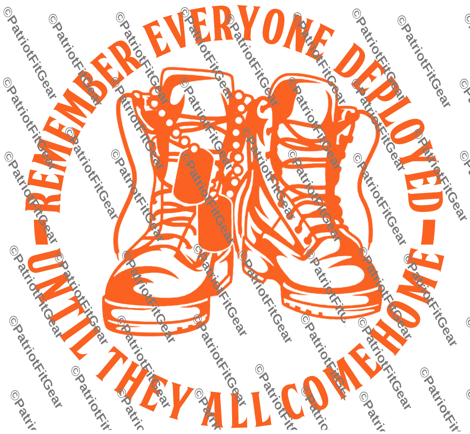 Remember Everyone Deployed,RED,Support Our Troops,,Military,Custom Vinyl Decal