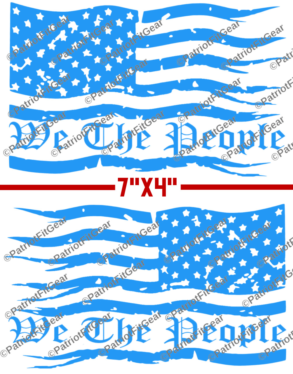 We The People,American Flag,Don’t Tread On Me,7″x4″x2,Faith Family,Vinyl Decal