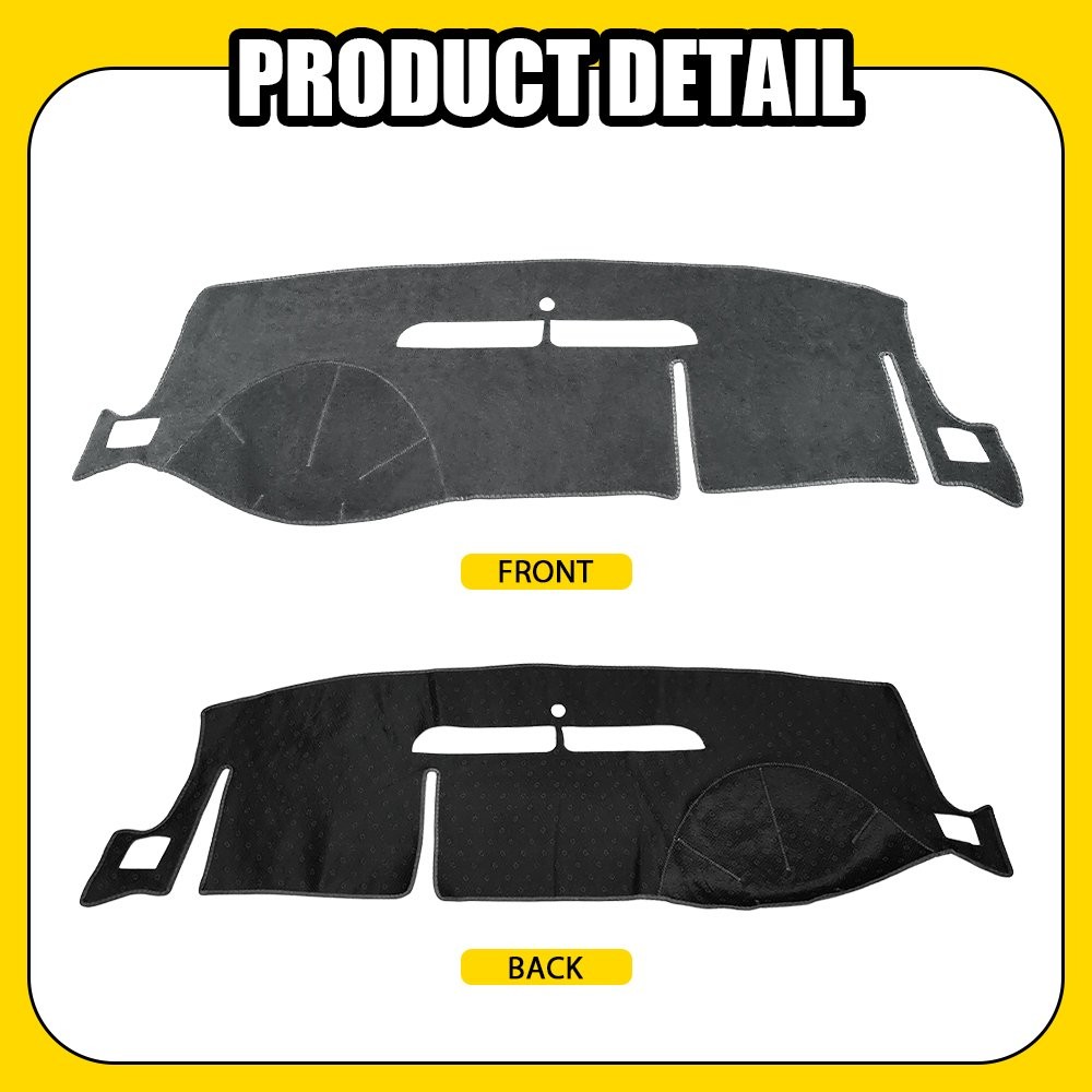 Dashboard Mat Pad Cover Gray for Chevrolet Tahoe 2007-13 & Suburban 2007-12 1-5X