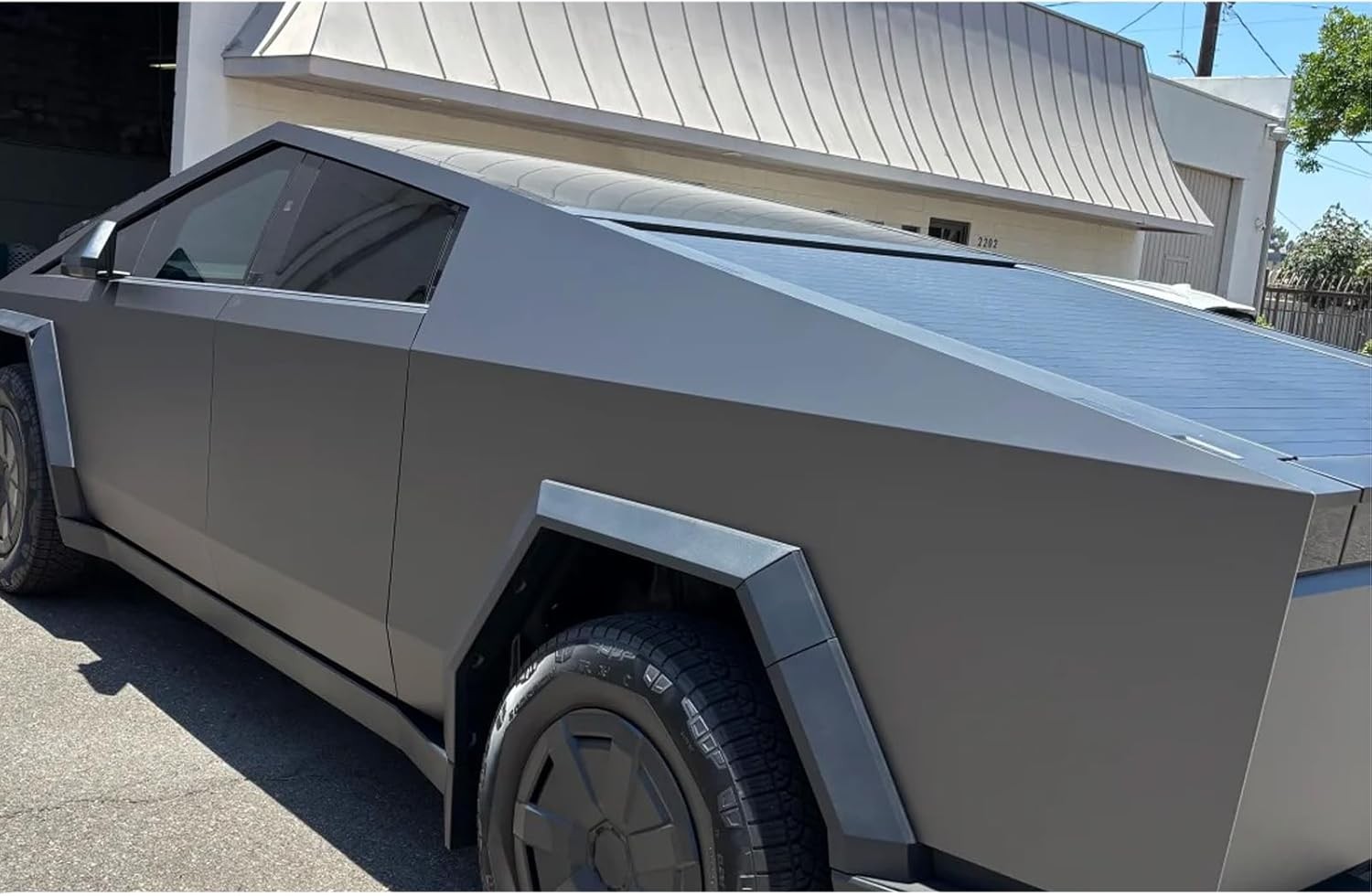 Cybertruck DIY PPF Paint Protection Film Wrap Color Change Matte Meteorite Ash