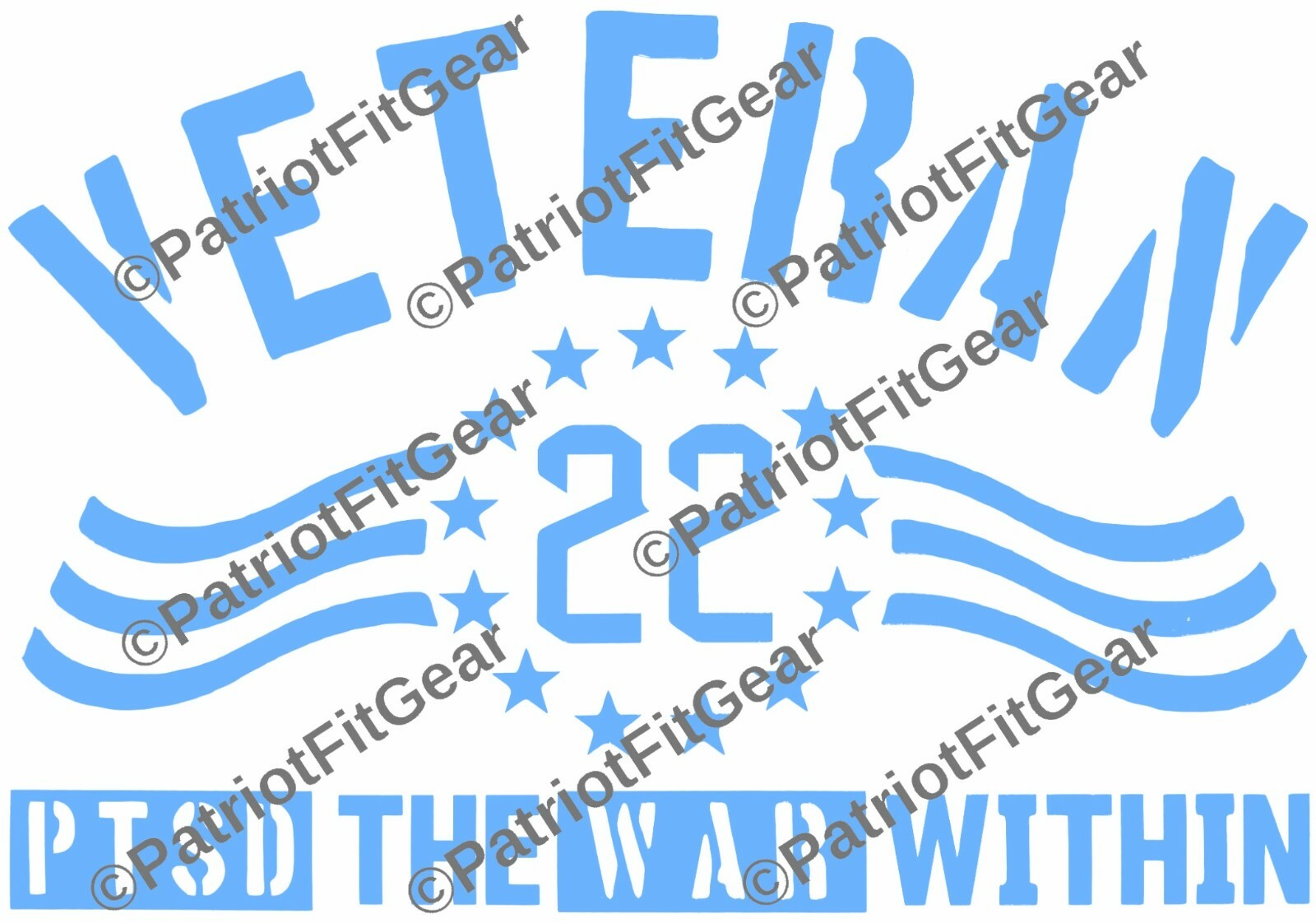 Veteran 22,The War Within,Suicide Awareness,PTSD,Support Our Troops,Vinyl Decal